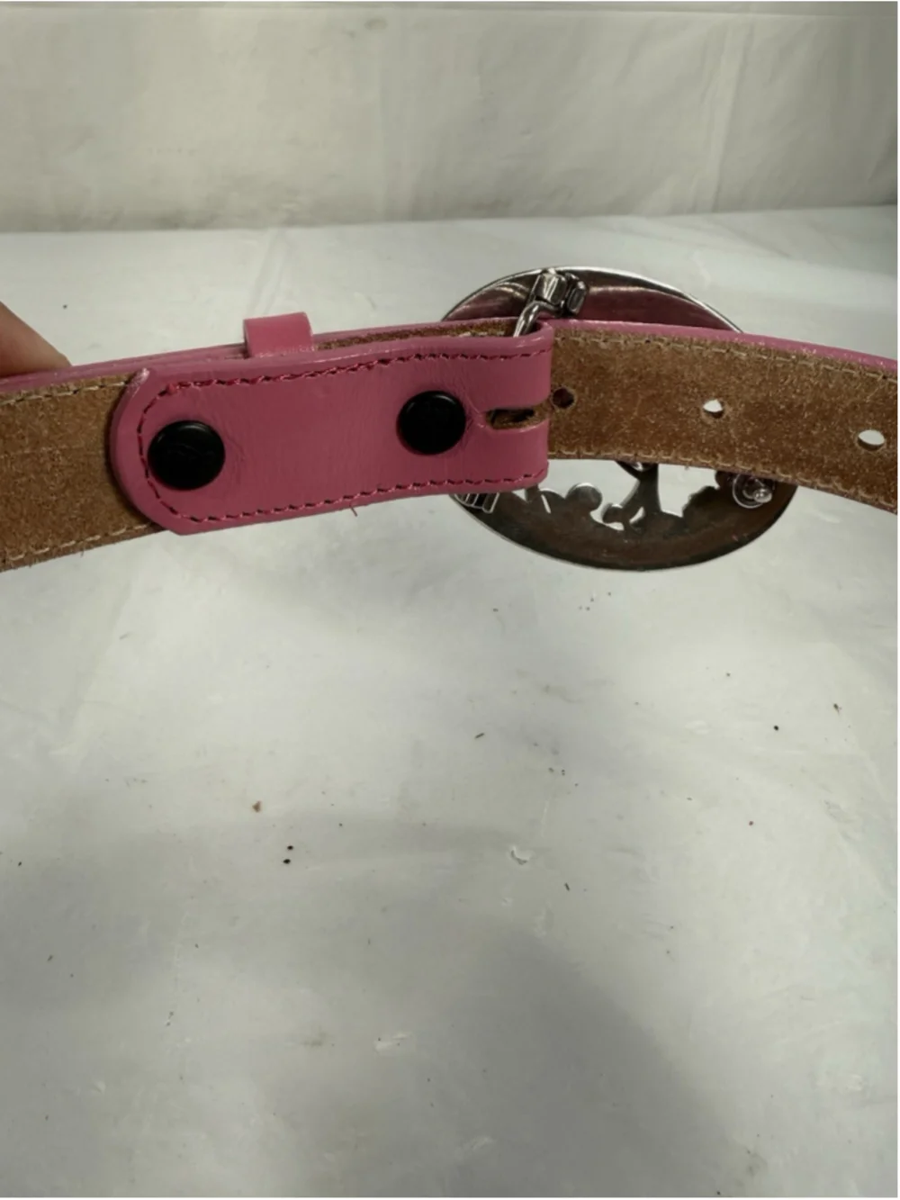 Justin New Lil Beauty Top Grain Leather Belt Size 22 Made In USA Excellent Cond
